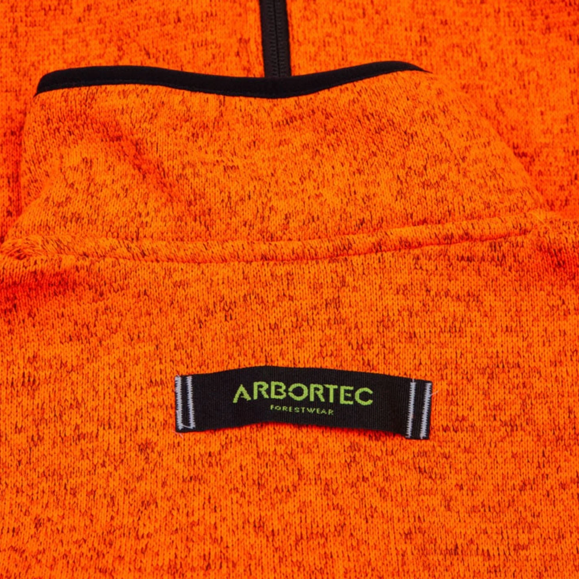 Kudu Melange Zip Sweater Orange - Image 6