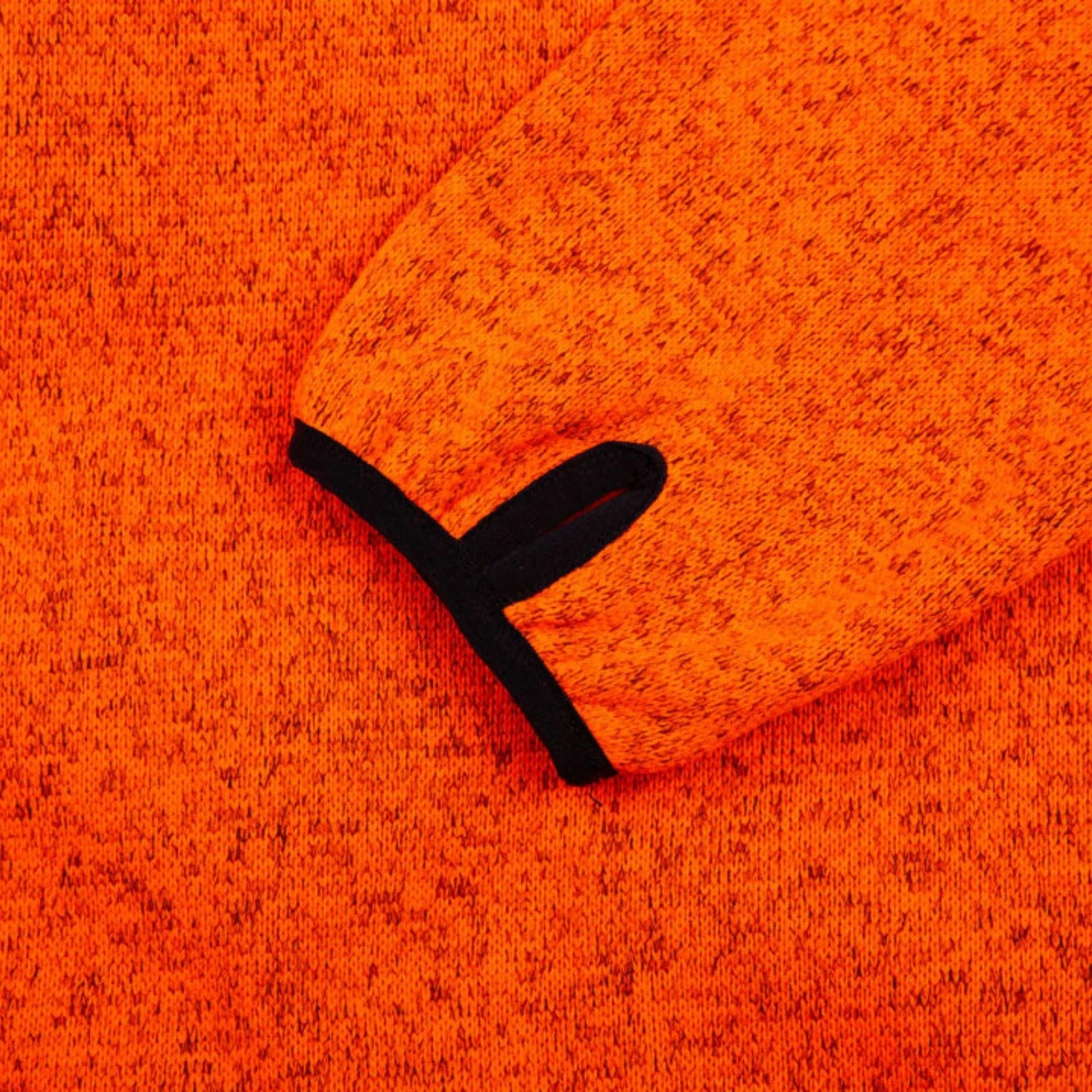 Kudu Melange Zip Sweater Orange - Image 8