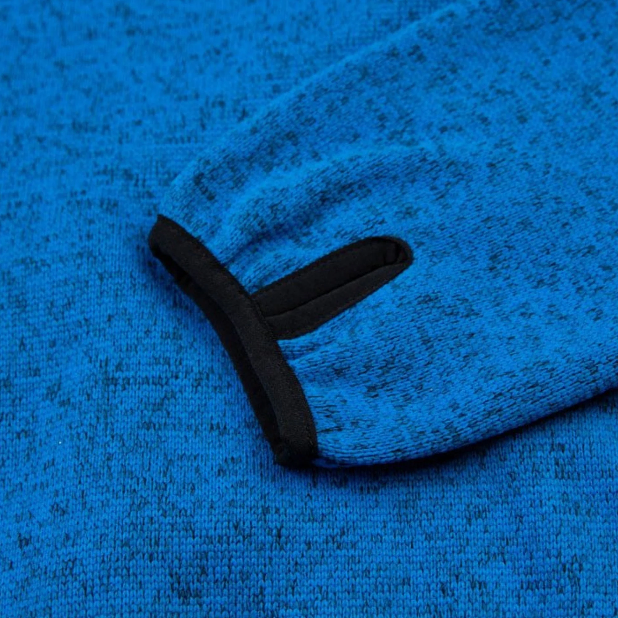 Kudu Plus Melange Zip Sweater Blue - Image 6