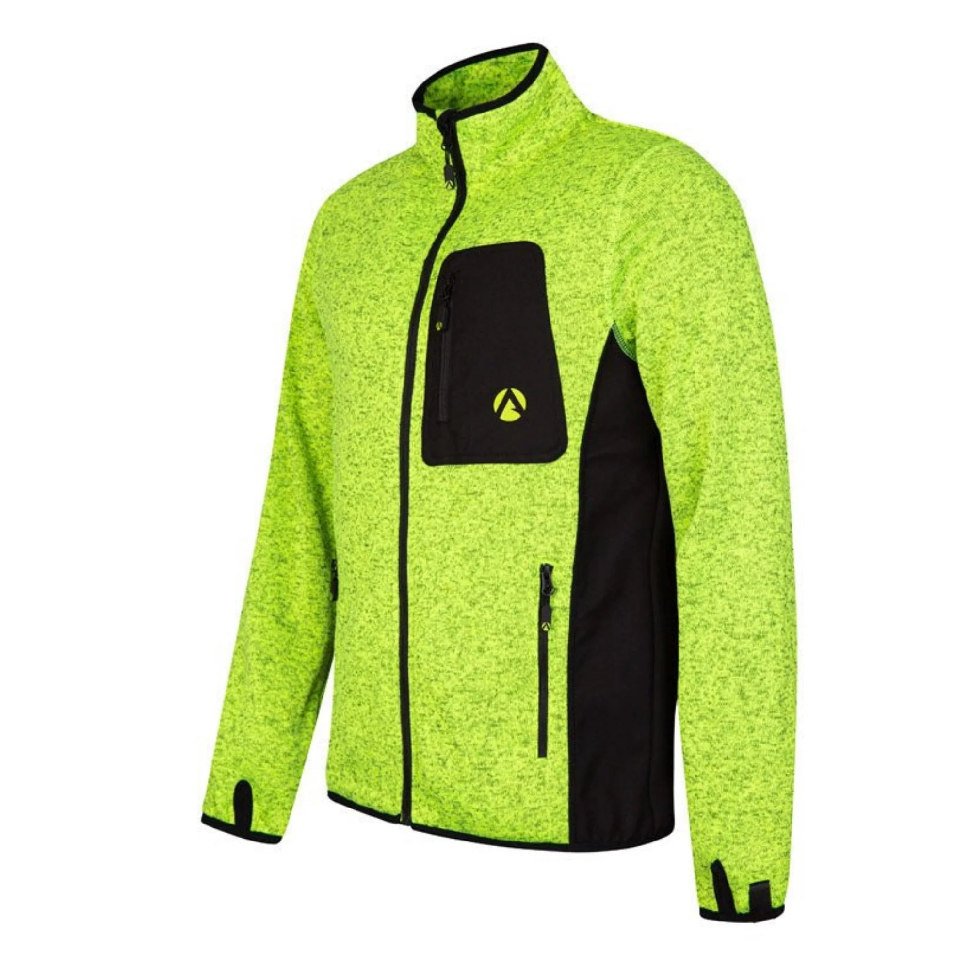Kudu Plus Melange Zip Sweater Yellow - Image 4