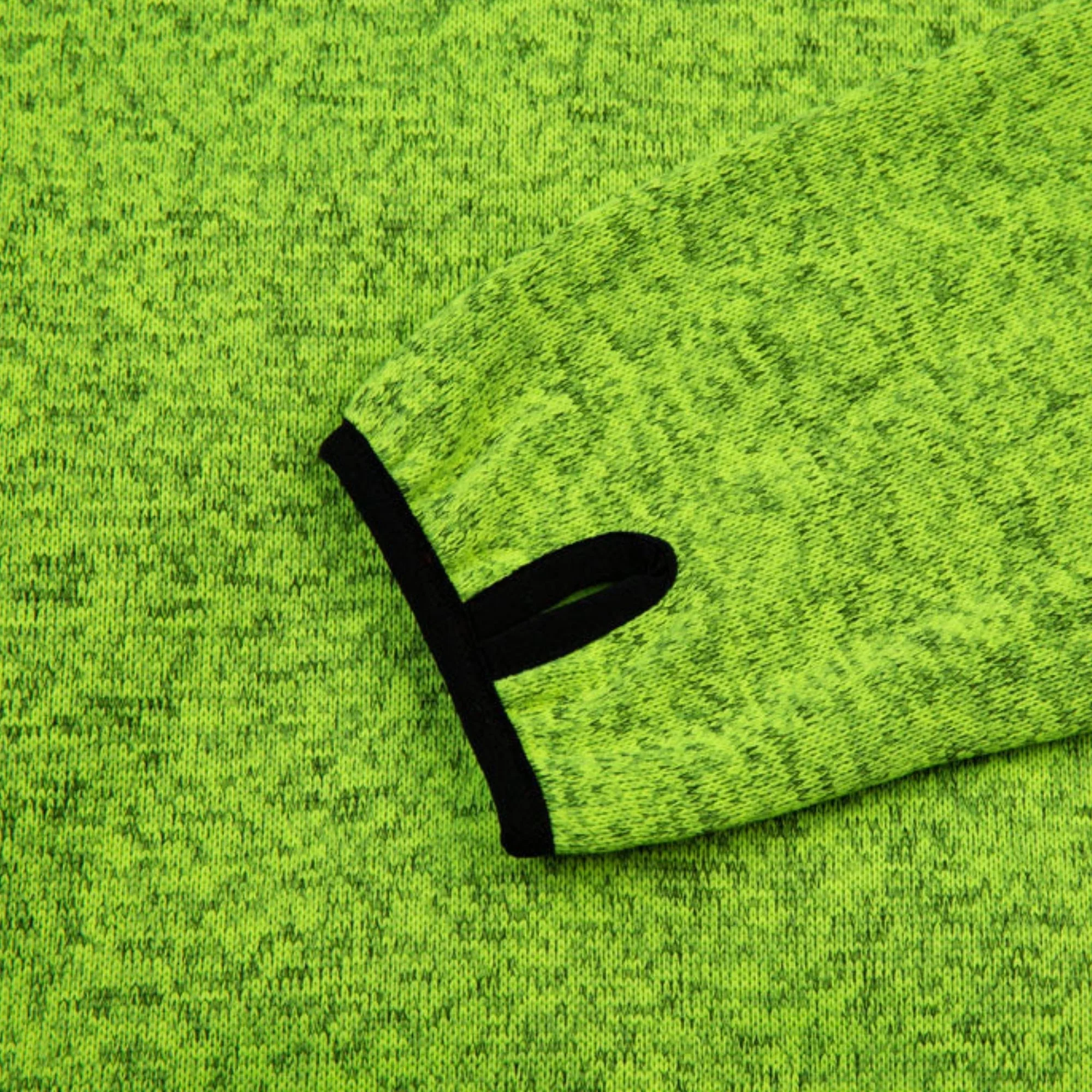 Kudu Plus Melange Zip Sweater Yellow - Image 8