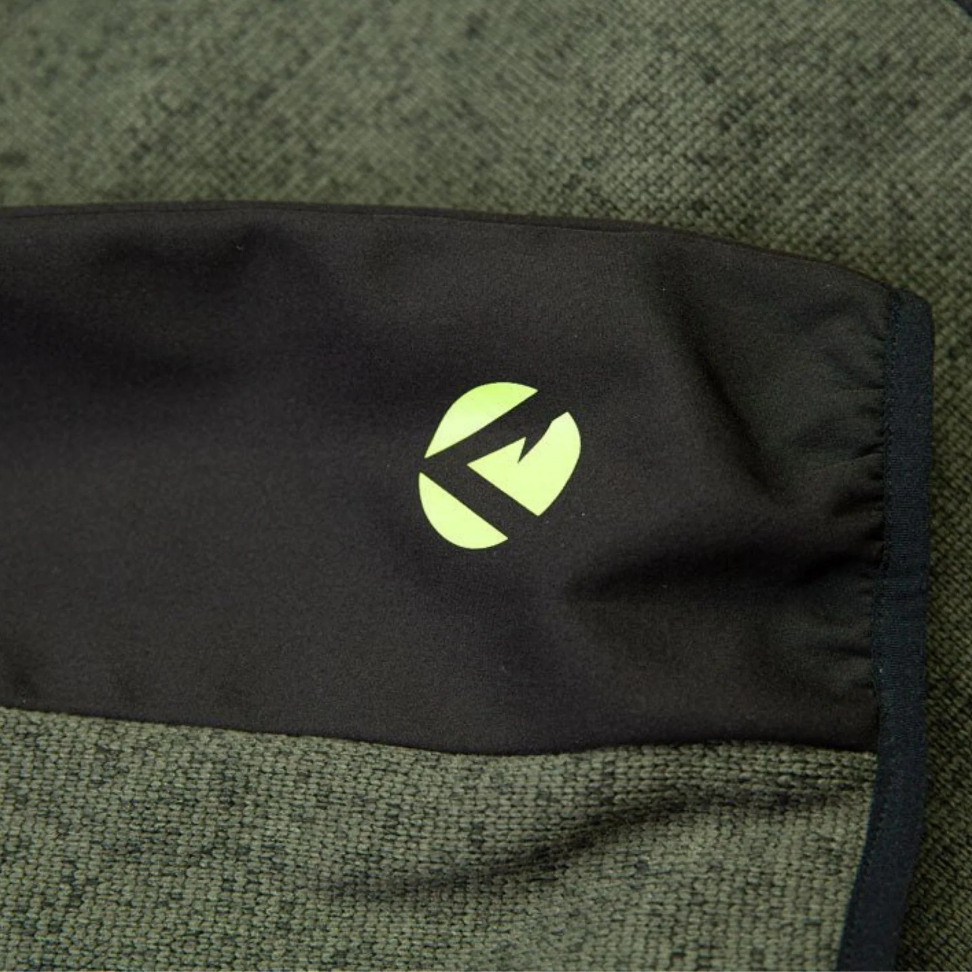 Kudu Plus Melange Zip Sweater Olive - Image 7