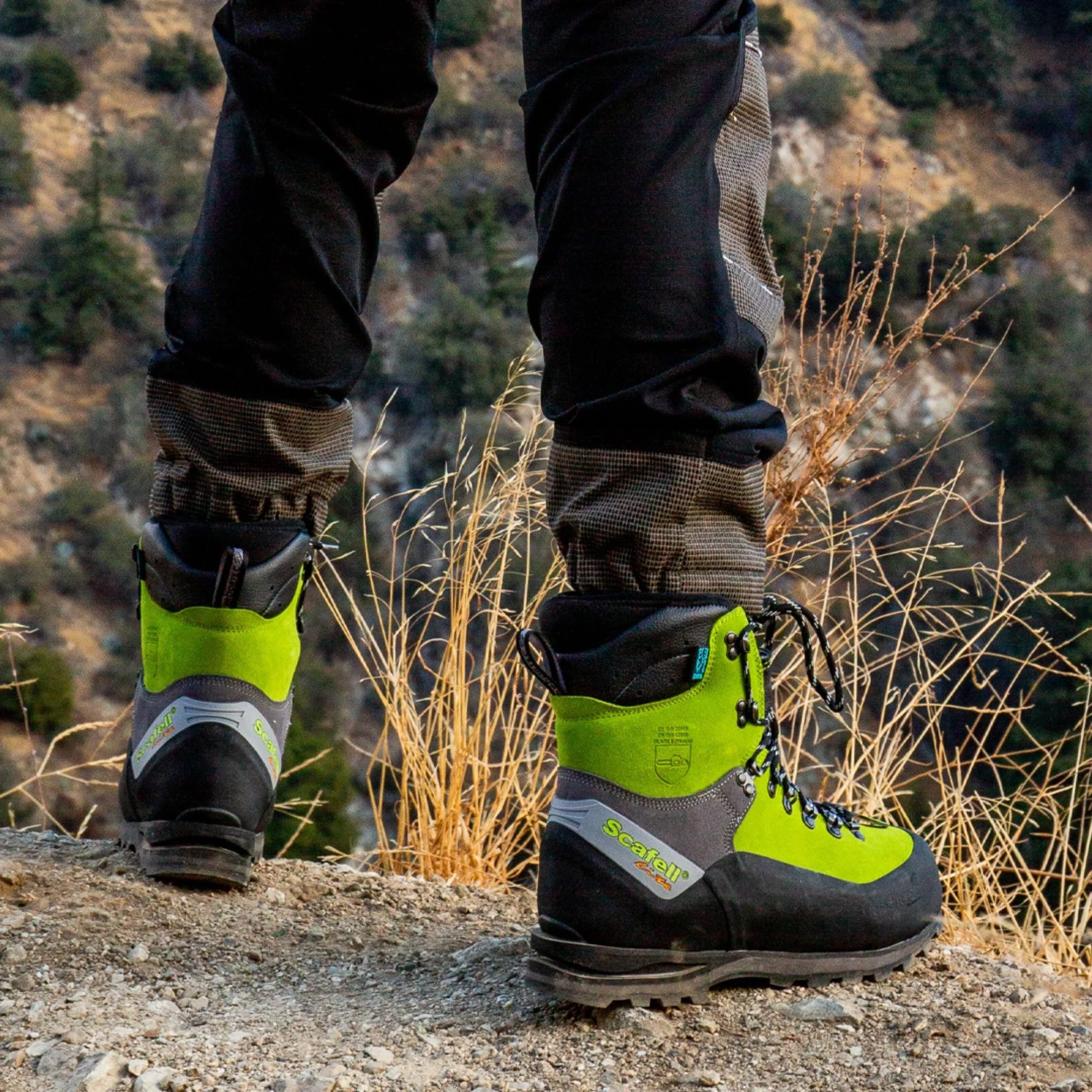 AT33000 - Scafell Lite Class 2 Chainsaw Protection Boot  - Lime - Image 11