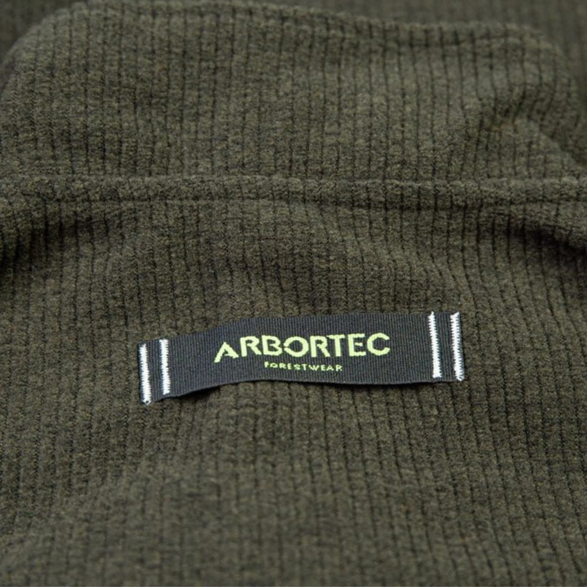 Wolf Half Zip Warm Sweater Olive - Image 7